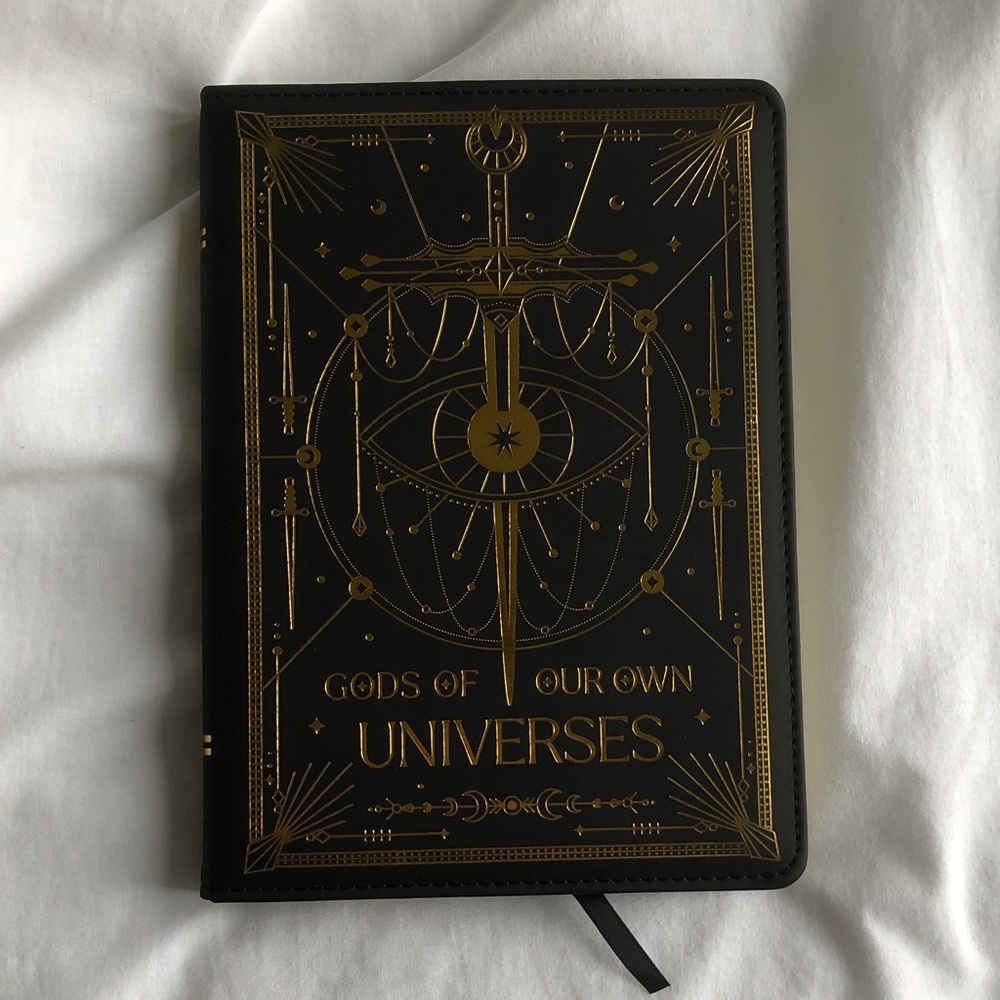 “Gods of our own universes” dotted journal by OwlCrate